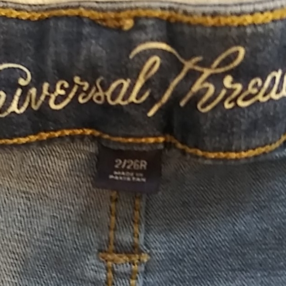 Universal Thread Womens Denim Jeans Size 2 /26 R - Picture 3 of 5